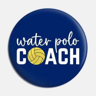 Water Polo Trainer Application Day Funny Water Polo Coach Pin