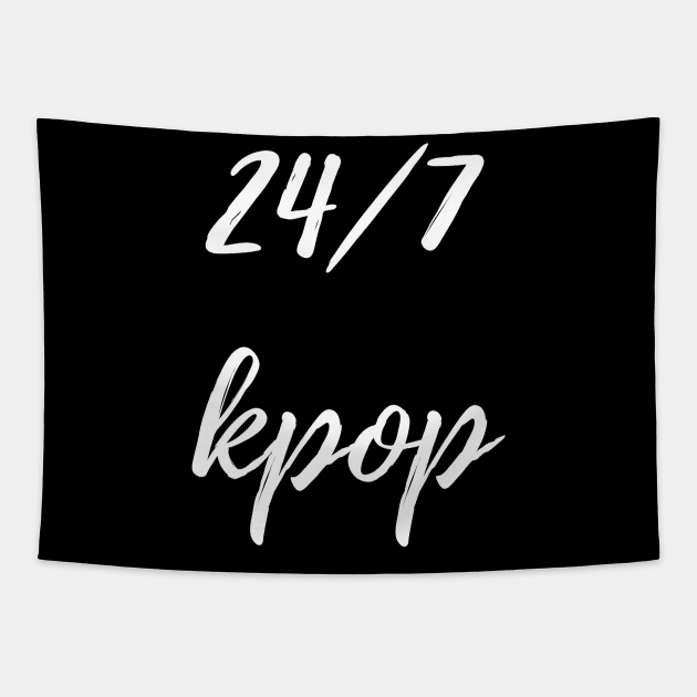 24/7 kpop Tapestry by zeevana