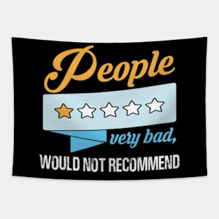 People one star fucking nightmare: Newest sarcastic people one star review design Tapestry