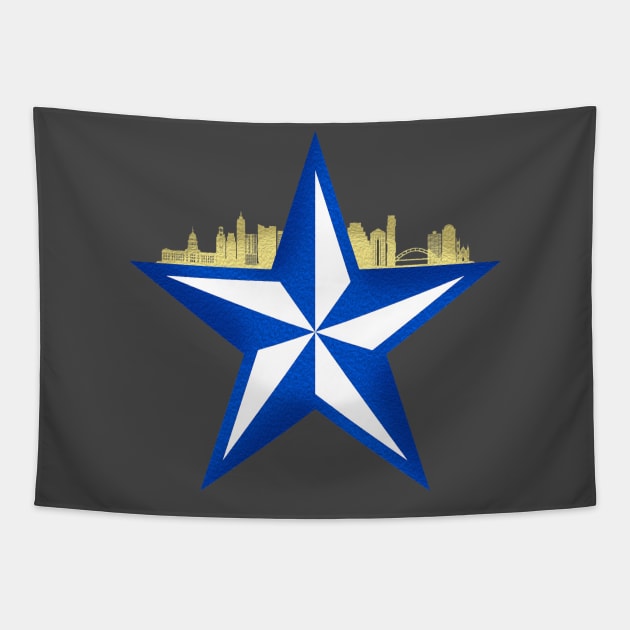 Skyline Tapestry by TX Tees