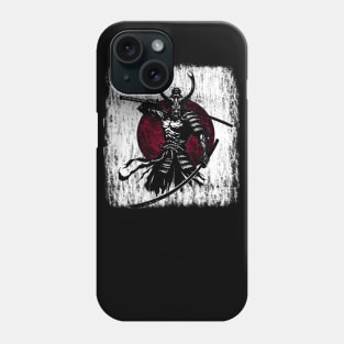 Japanese Samurai Oni Demon Silhouette Phone Case