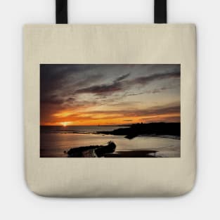 December sunrise over Cullercoats Bay Tote