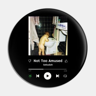 Stereo Music Player - Not Too Amused Pin