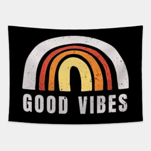 Good Vibes Rainbow Tapestry