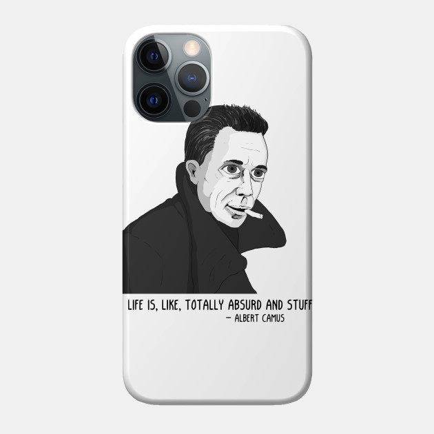 Camus BW - Existentialism - Phone Case