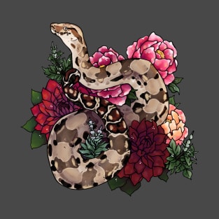 Floral Boa Constrictor T-Shirt