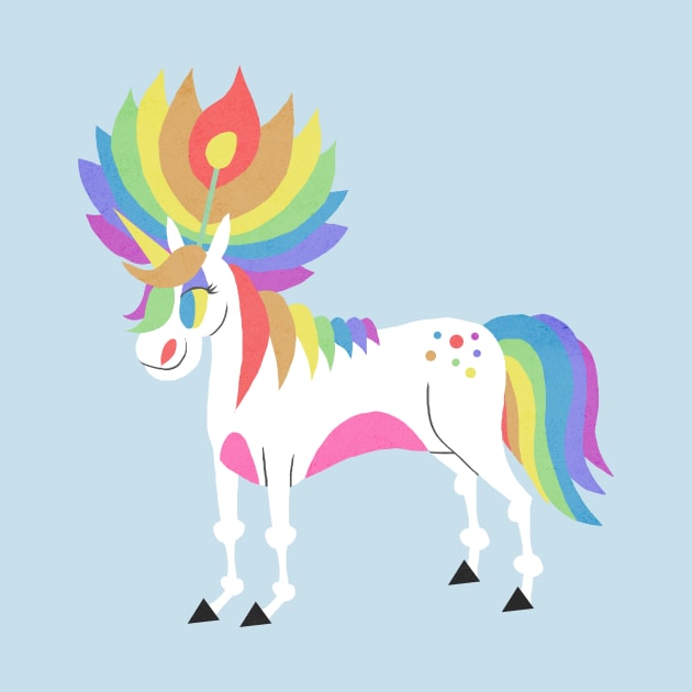 Rainbow Petal Unicorn by Thatssounicorny