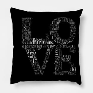 Copie de Love Wordle 2 Pillow