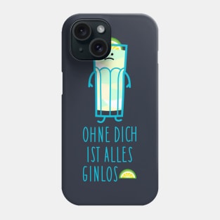 Funny gin love Phone Case