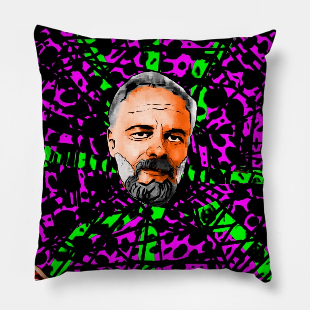 Philip K. Dick V Pillow by Exile Kings 