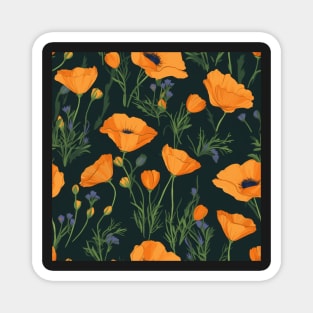 California Poppies Magnet