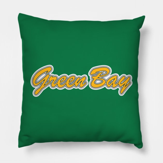 Football Fan of Green Bay Pillow by gkillerb