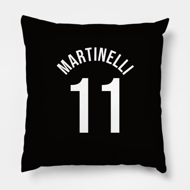 Gabriel Martinelli Away Kit - 2022/23 Season Pillow by GotchaFace