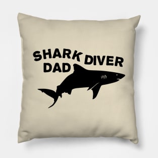 Shark diver dad Pillow