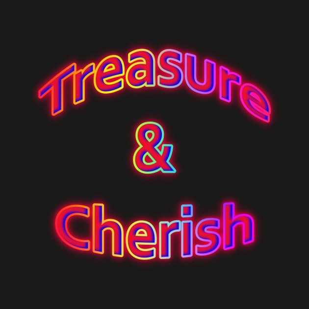 Treasure & Cherish Neon Retro Rainbow by Creative Creation