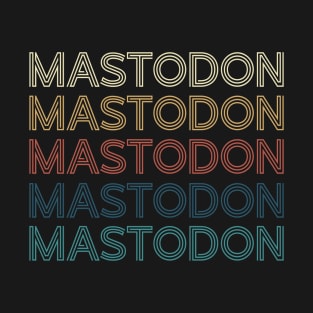 Personalized Mastodon Name Vintage Styles Christmas 70s 80s T-Shirt