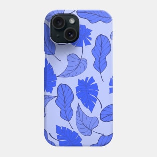 Blue Leaves Phone Case