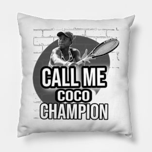 Coco gauff Pillow