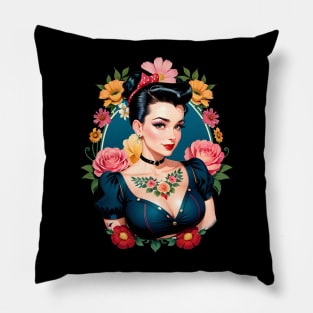 Rockabilly Girl 01 Pillow