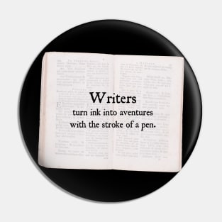 Writer's Adventures Pin