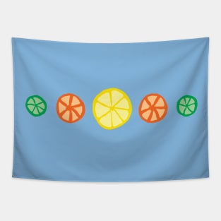 Lemon, Lime, and Orange Slices Tapestry