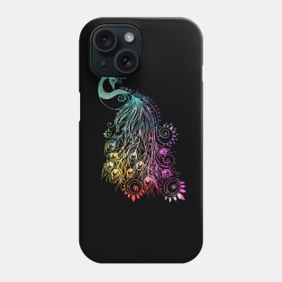 Colorful Peacock Bird Multicolored - Peacock Bird Lover Phone Case