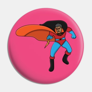 superhero with a thunder in his hand Pin