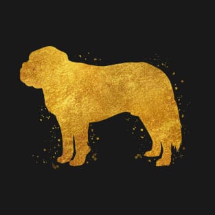 St Bernard dog golden art T-Shirt