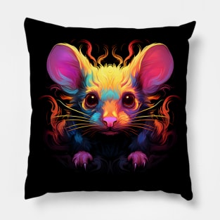 Neon Rodent #12 Pillow