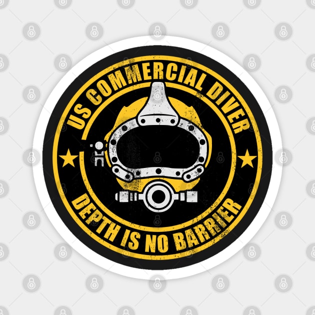 US Commercial Diver Magnet by TCP