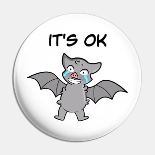 Funny bat Pin