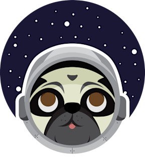 Astro pug Magnet