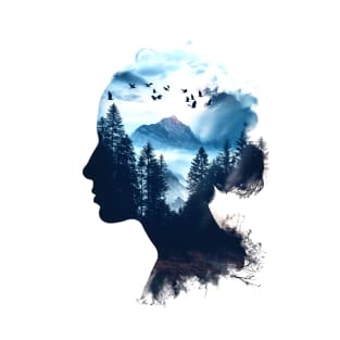 Woman Double Exposure T-Shirt