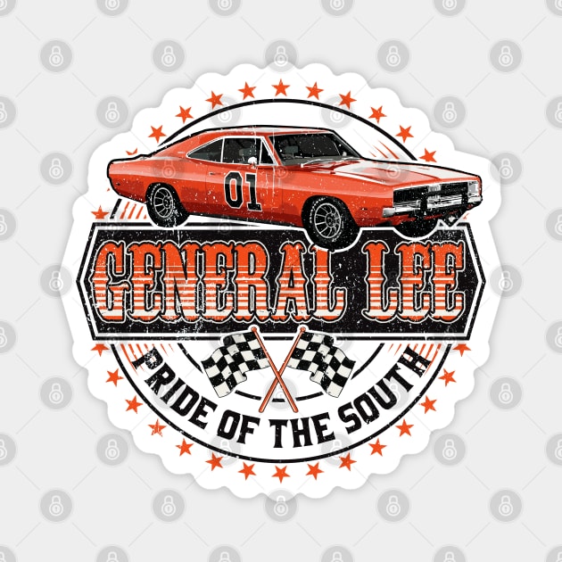 General Lee Pride of the South Lts Magnet by Alema Art