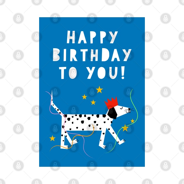 Spotty Dog Birthday Greeting by AdamRegester