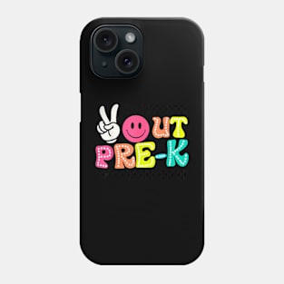 Peace Out Pre K Last Day Of School Preschool Teacher Kids Phone Case