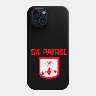 Ski Patrol, Skiing Holiday, Ski season, chalet girl, Slalom skiing, mountain skiing Phone Case