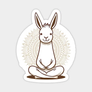 Llama meditation Magnet