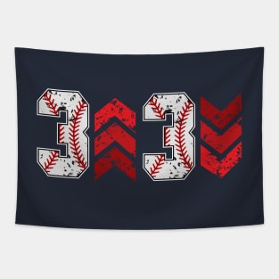 3 Up 3 Down Baseball up down  Baseball Tapestry