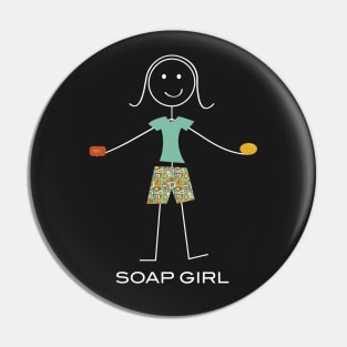 Funny Womens Soap Making Design Pin