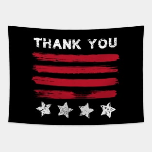 Veterans Day : Remembering Those Who Served Honorably in the United States Armed Forces in White Type on a Dark Background Tapestry