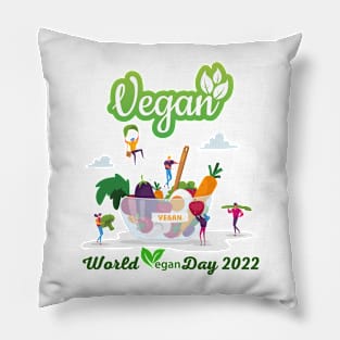 "I'm So fresh" Vegan day 2022 Pillow