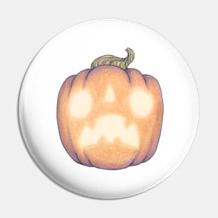 Scared Pumpkin Pin