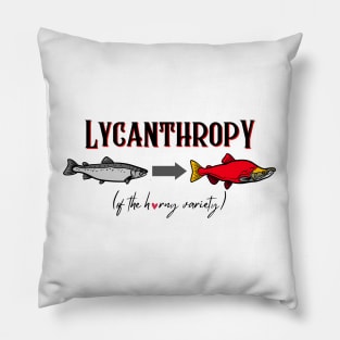 Salmon Lycanthropy Pillow