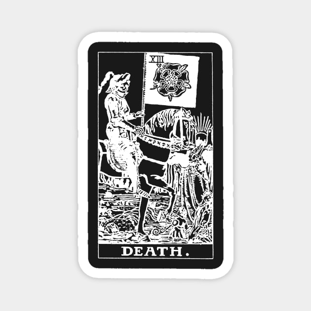 Death Tarot Card T Shirt Magnet by LewisDesignCo