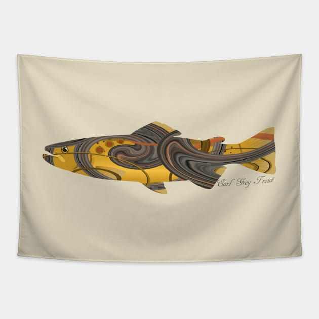 Earl Grey Trout Tapestry by Whisperingpeaks