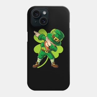 St Patricks Day Dabbing Leprechaun Phone Case