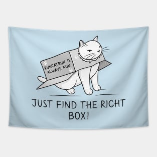 Just Find the Right Box Tapestry