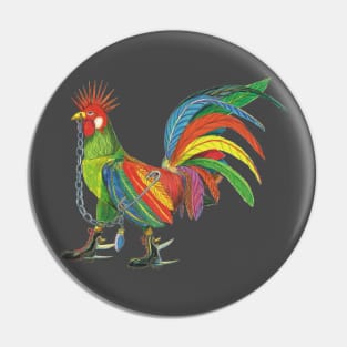 Punky Rooster Solo Pin