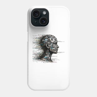 Code Constructed Human: Digital Artistry Phone Case